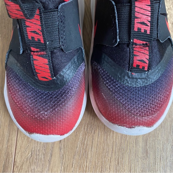 Nike Flex Runner TD Shoes ‘University Red Black’ Size 7c - Picture 9 of 10